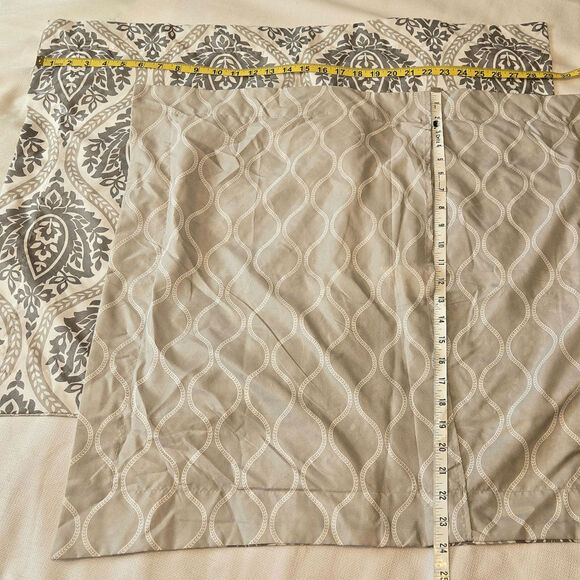 Queen Set/3 HOME TEXTILES Light and Dark Gray Reversible Comforter & 2 Std Shams - Picture 5 of 7